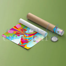 Carica l&#39;immagine nel visualizzatore di Gallery, Vesuvio Colorato - Quadri Moderni di Napoli su Tela
