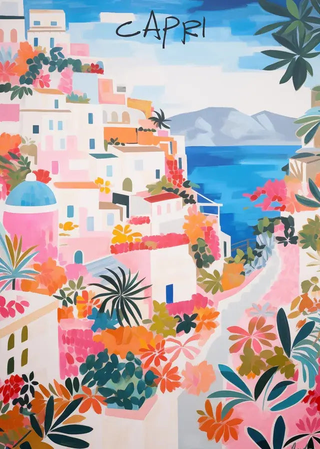 Cuadro de la colección Capri como inspiración para una casa junto al mar