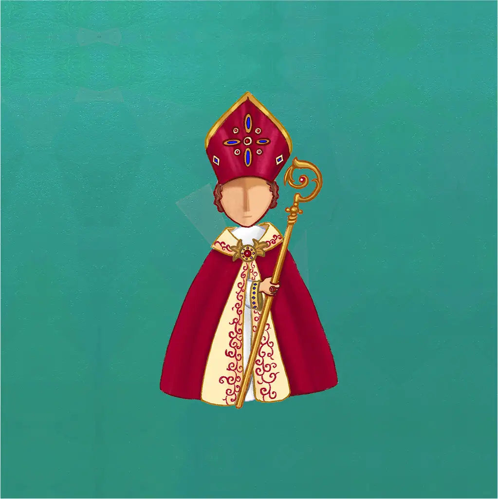 San Gennaro su tela verde