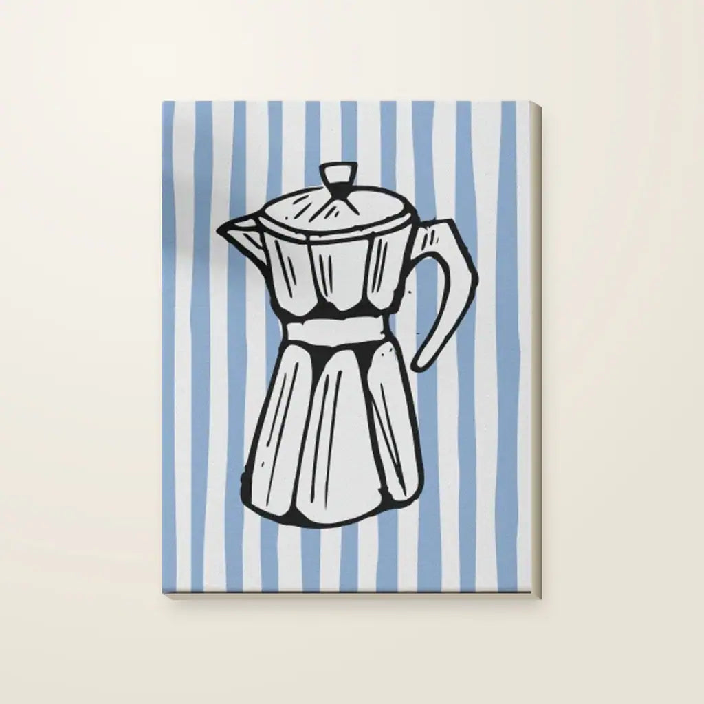 Moka Caffè — stampa su tela, con telaio in legno