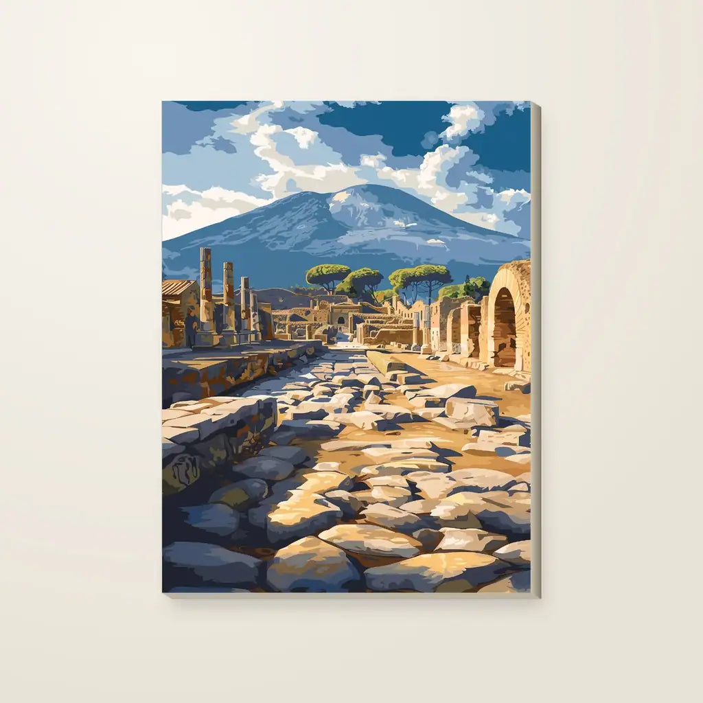 Pompei — stampa su tela, con telaio in legno
