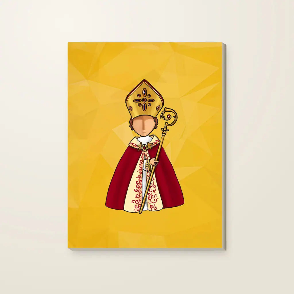 San Gennaro — stampa su tela, con telaio in legno