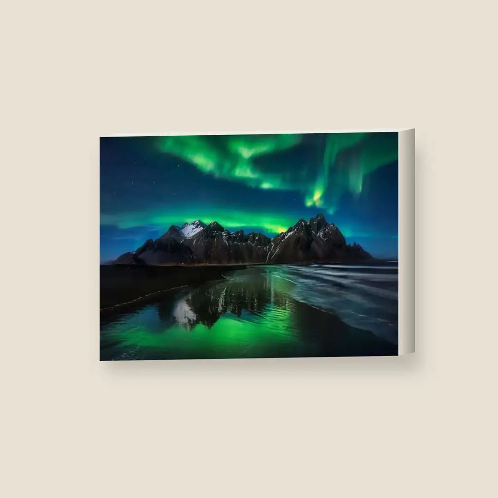 Aurora Boreale — stampa su tela, con telaio in legno