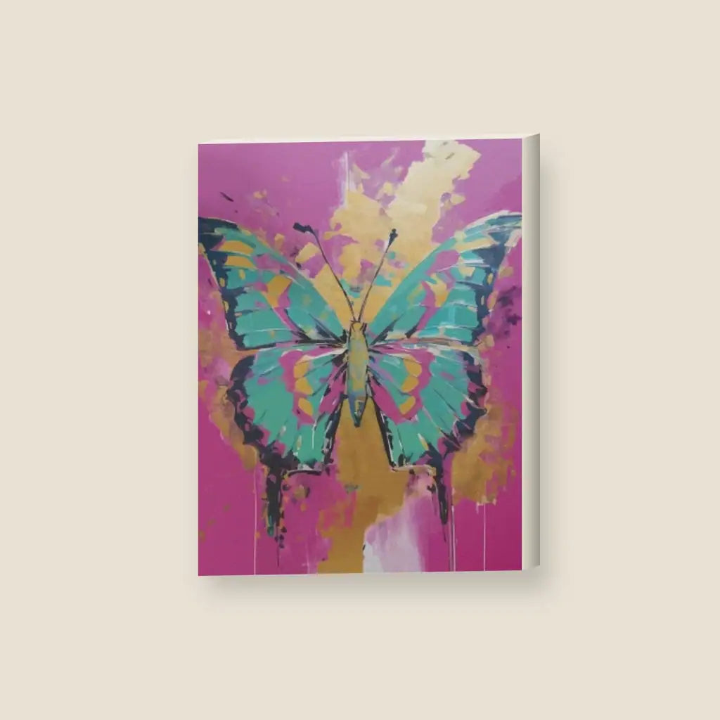 Butterfly — stampa su tela, con telaio in legno