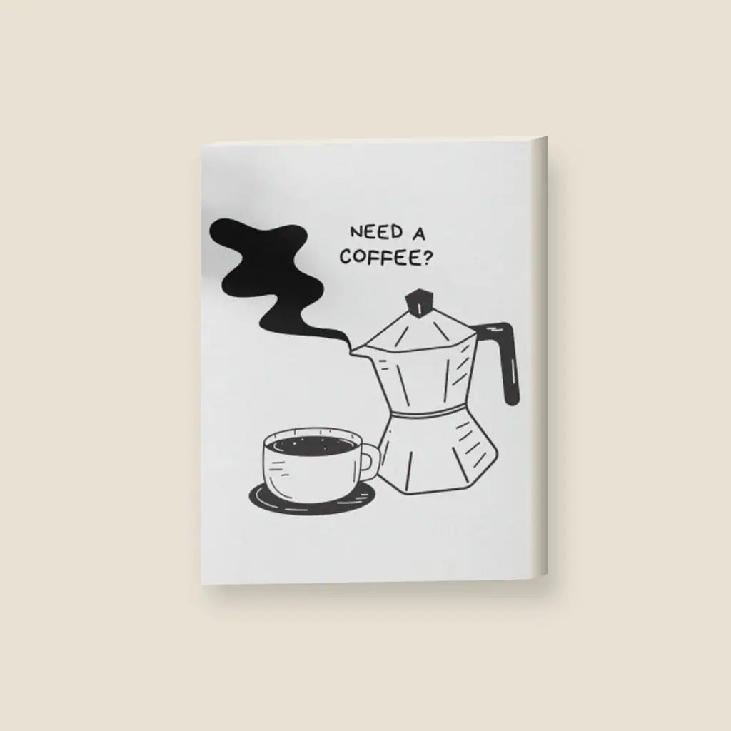 Caffè Moka — stampa su tela, con telaio in legno