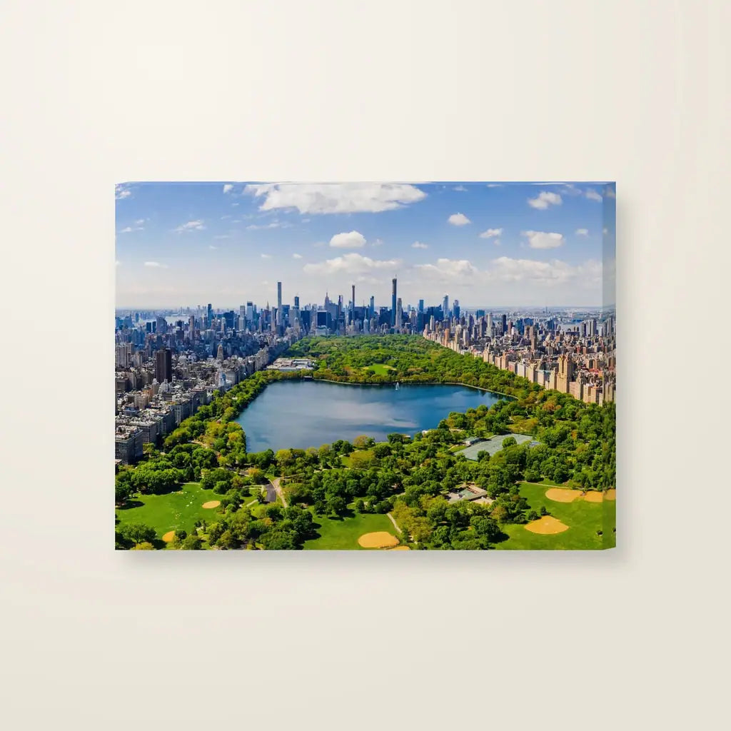Central Park — stampa su tela, con telaio in legno