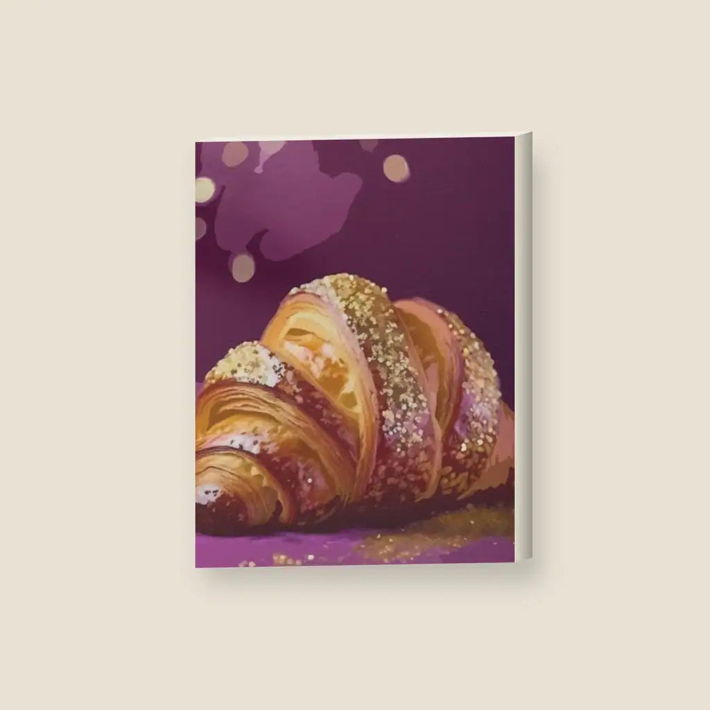 Croissant 2.0 — stampa su tela, con telaio in legno