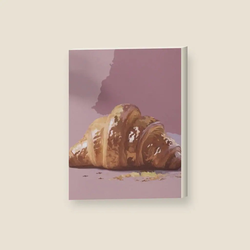 Croissant — stampa su tela, con telaio in legno