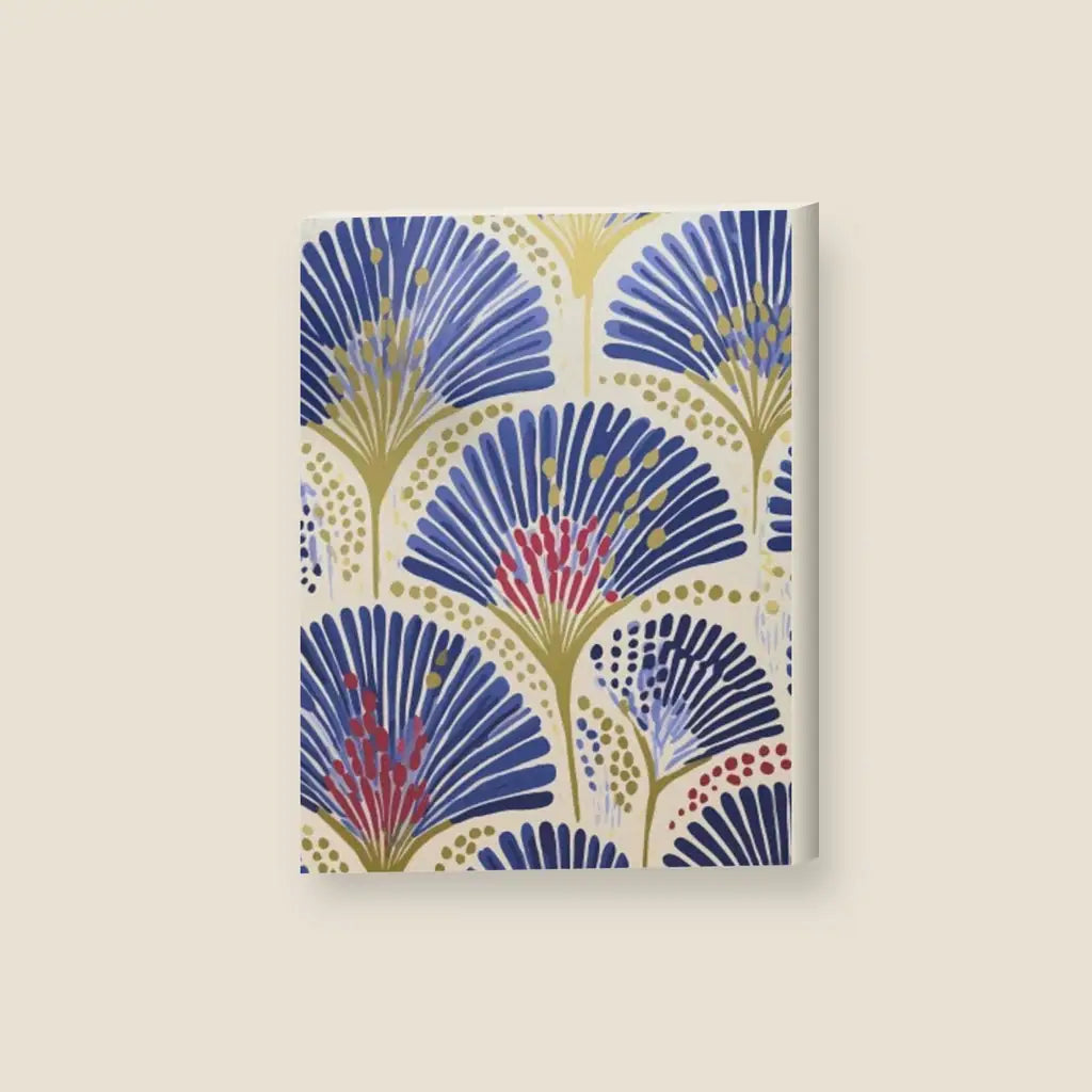Fiori Blu — stampa su tela, con telaio in legno