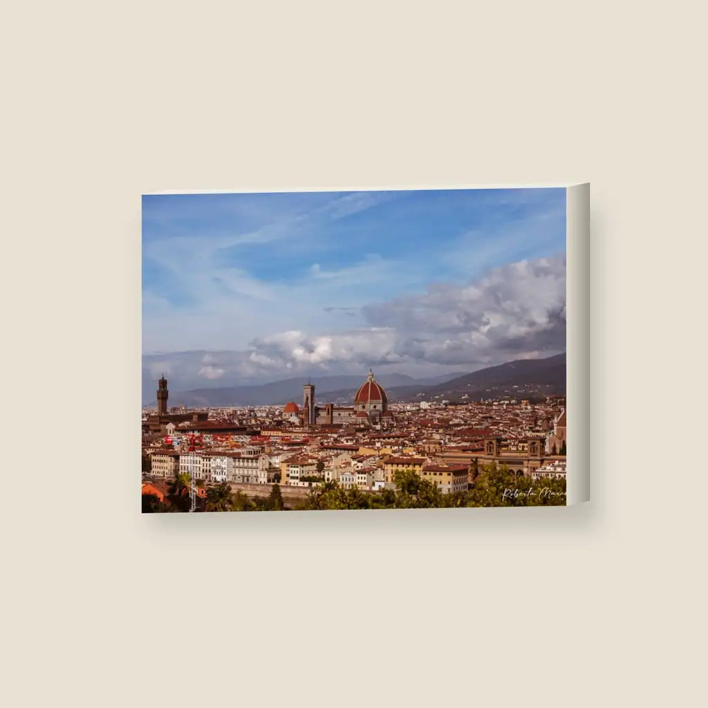Firenze Panorama — stampa su tela, con telaio in legno