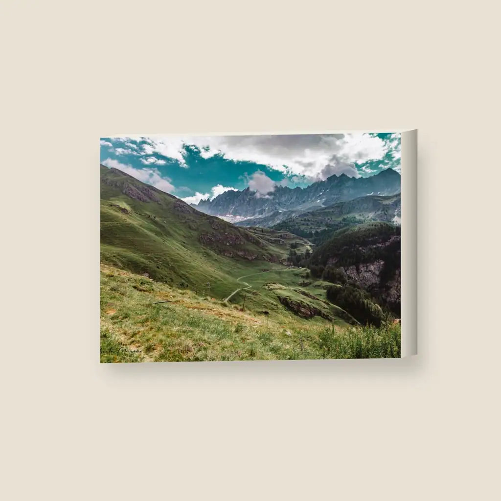 Mountain — stampa su tela, con telaio in legno