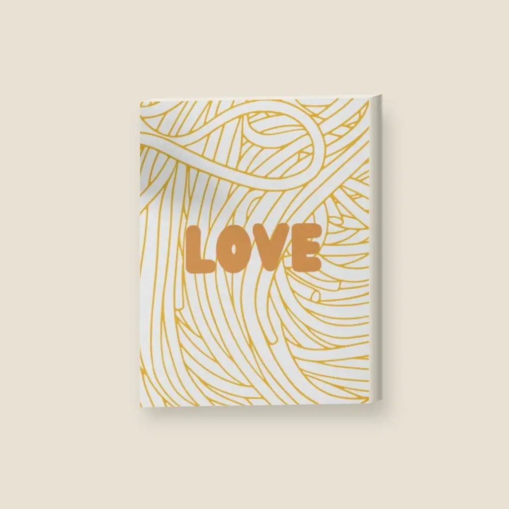 Pasta Love — stampa su tela, con telaio in legno
