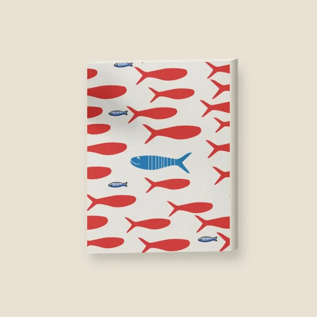 Sardine Rosse — stampa su tela, con telaio in legno