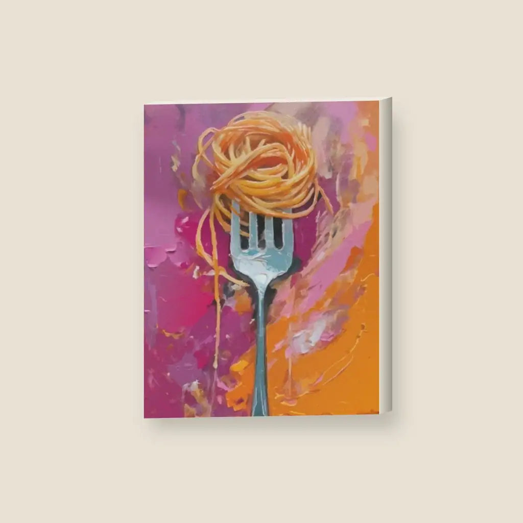 Spaghetti — stampa su tela, con telaio in legno
