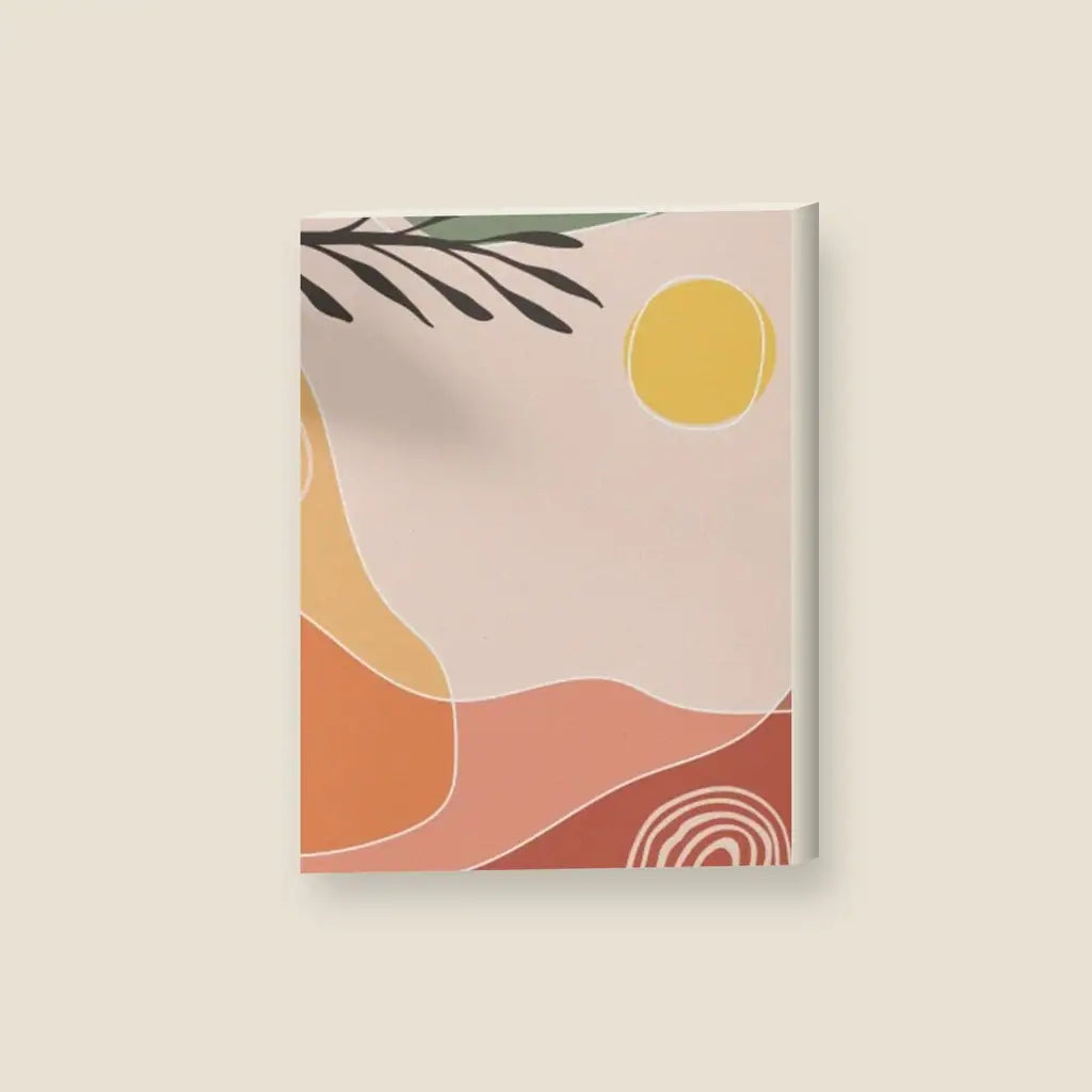 Sunset Art — stampa su tela, con telaio in legno