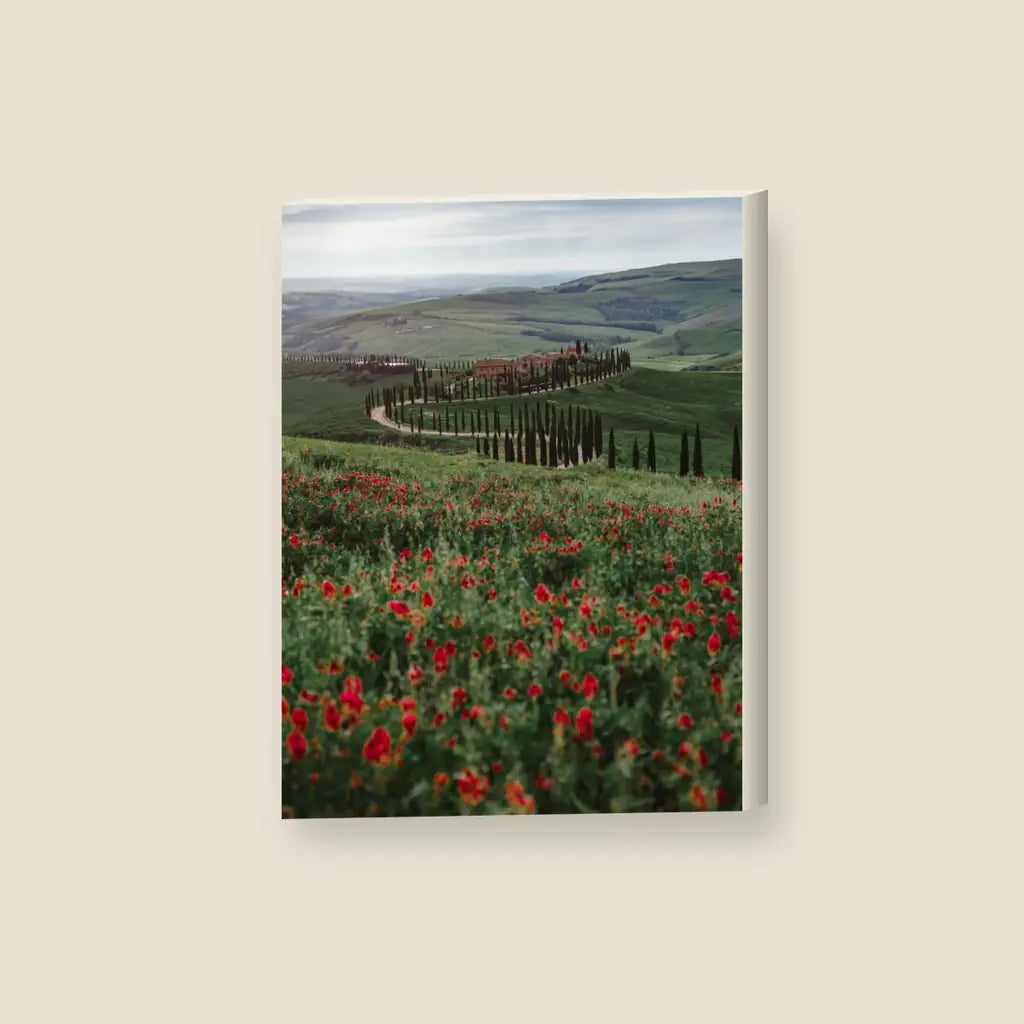Tuscany — stampa su tela, con telaio in legno