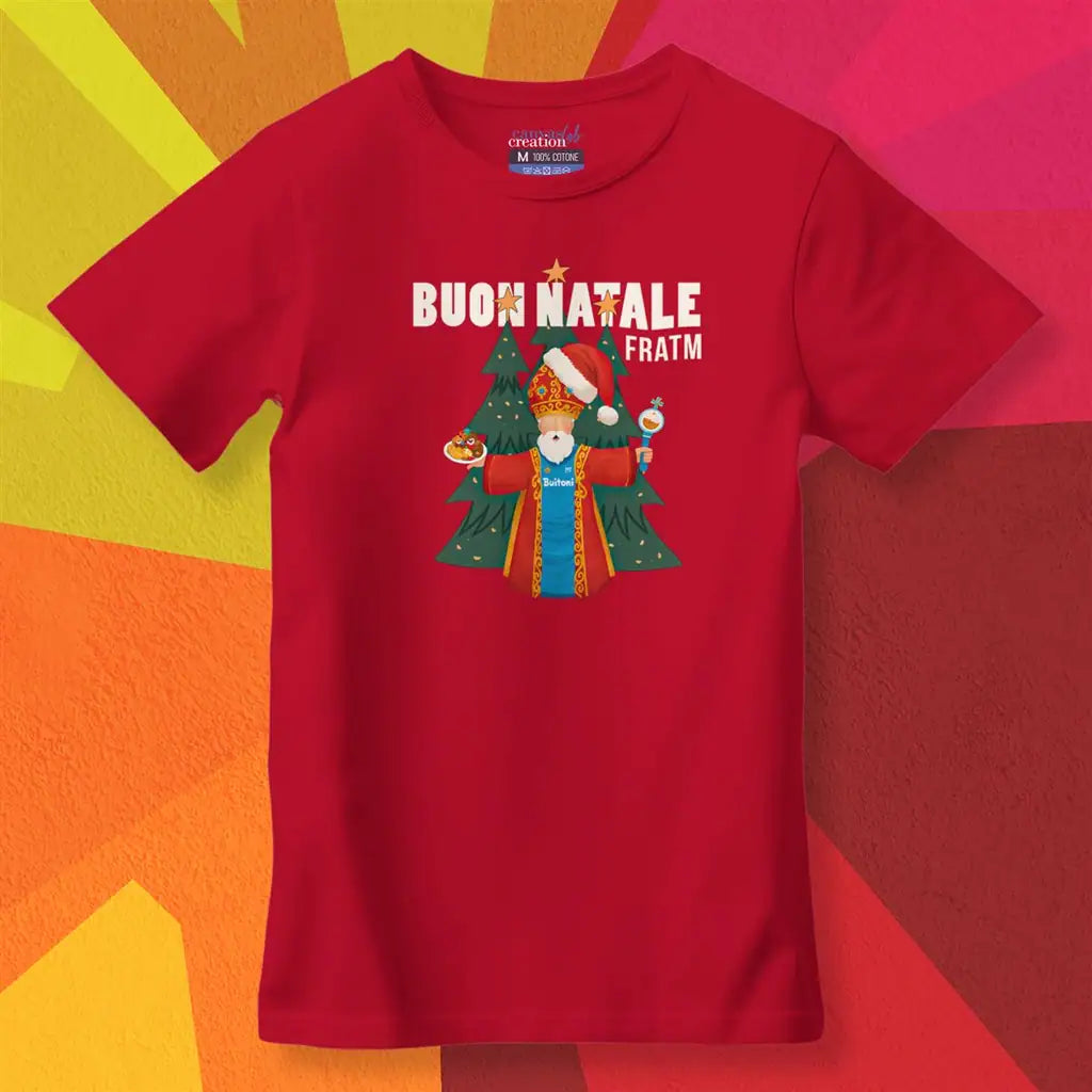 T-shirt Buon Natale Fratm - Limited Edition — Rosso