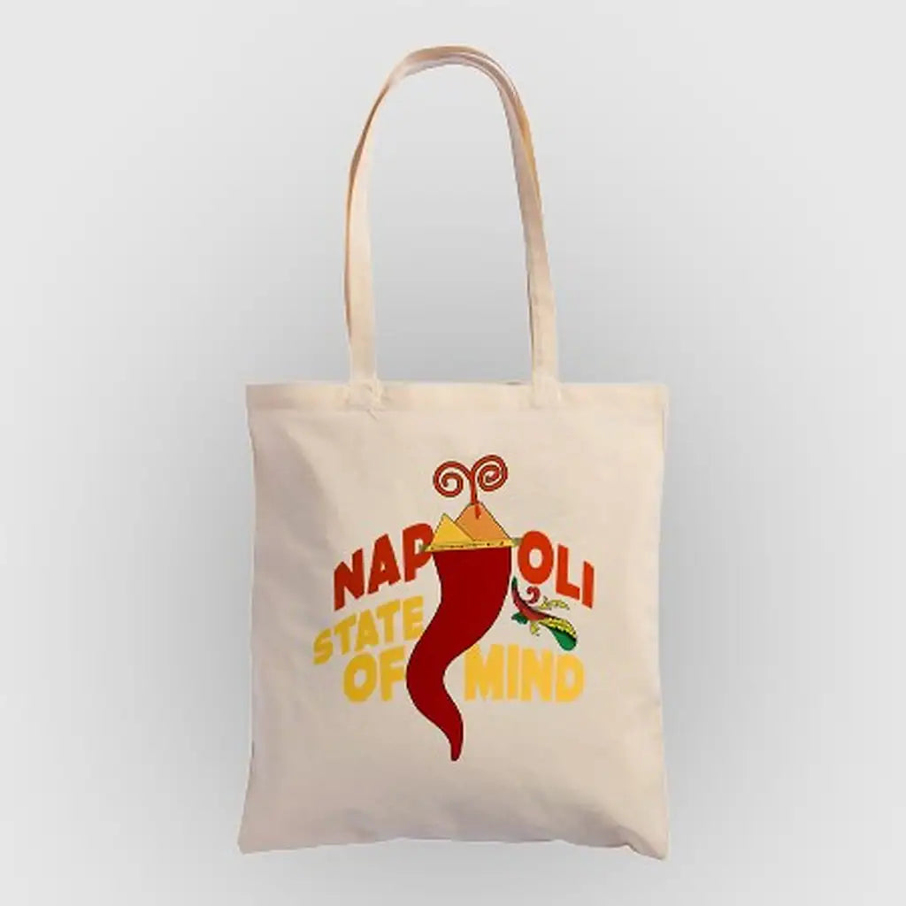 Shopper Napoli State of Mind in cotone naturale